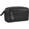 STILORD Neal Astuccio Portachiavi in Pelle Piccolo Portamonete Vintage Borsellino Porta Carte Porta Tessere Protezione RFID Scatola Regalo Colore:nero