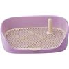 F Fityle Toilette per Cani Vasino da addestramento Tappetino per addestramento Toilette Porta pipì Pad Appartamento Gabinetto Forniture per Animali Domestici, Viola 40x30x11cm