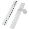Veloflex 2802000 - Dispositivo per classificazione, autoadesivo in polipropilene, 150 x 20 mm, linguetta in metallo, colore: Bianco, 100 Pezzi