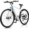 AOIHO Bici Elettrica, 28''Bicicletta Elettrica con Sensore di Coppia, Batteria da 36V 360Wh, Bici Elettrica a 6 Velocità, per Uomo e Donna, Bici Elettrica per Pendolari in Città