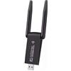 Simpletek - Chiavetta USB WiFI 2.4G 1300 Mbps| WiFi 5| Bluetooth 5.0 Integrato |Dual-Ban 2.4 GHz e 5.8 GHz| Interfaccia USB 3.0 | Tecnologia MU-MIMO