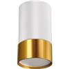 Faretto da soffitto a superficie oro bianco GU10 Ø 5,5 cm H: 10 cm piccola plafoniera in alluminio soggiorno lampada da soffitto corridoio cucina ANDREW