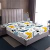 Loussiesd Lenzuolo con angoli di lusso con dinosauri, 100% microfibra, traspirante, stampato solo lenzuolo senza federe, per letto singolo (90 x 190 + 30 cm)