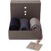 GATTI A POIS Trittico di n.3 Calze da Uomo Elegance con Cofanetto Grafite Lux 2 taglie