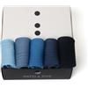 GATTI A POIS Box N.5 Calze a Costine Sfumature di Blu 2.0 (IT, Numero, 39, 42, Regular, Regular, Multicolore)