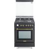De'Longhi De Longhi PEMA 664 C ED - Cucina a gas con forno elettrico, N° Fuochi 4 Fuochi, 60x60 cm, colore Antracite