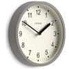 Jones Clocks® Spin Orologio a parete | Piccolo orologio moderno a tondo | 20cm | Grigio | Numeri facili da leggere | Ideale per cucina, ufficio, bagno dei bambini o qualsiasi piccolo spazio