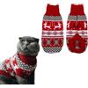 XIMEY Maglione Gatto, Vestitini per Gatti, Vestito Cane Taglia Piccola, Natale Addobbi, Maglione Cane Taglia Piccola, Regali di Natale Invernali per Gatti e Cani Piccola (A, S)