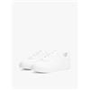Tommy Hilfiger Donna Sneakers con Suola Preformata Casual in Pelle, Bianco (White), 41