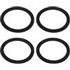 ECSiNG 4 guarnizioni in gomma per scarico del piatto doccia, 90 mm, 105 mm x 85 mm x 4 mm, rondella in gomma di ricambio per bagno e piatto doccia
