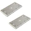 Trade-Shop - 2 piastre abrasive, 93 x 175 mm, compatibili con le levigatrici orbitali Festool come RS 300/piastra di base in alluminio