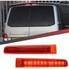 njssjd 2x LED Terza luce di stop a montaggio alto per V-W T5 T6 T6.1 Transporter Panel Van Multivan Caravelle (con doppie porte posteriori) Posteriore centrale di alto livello 3a luce di stop rossa Lente