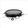 LITTLE BALANCE 8748 Cheese & Frittelle Meuuuh...!, Raschietto Grill Crepe, 3 in 1, 6 spatole di legno, Senza PFAS, 6 persone, 1200 W, Bianco