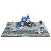 Maycoly Garage Macchine Per Bambini con Elicottero, Auto, Tappetino da Gioco, Parcheggio per Bambini, Garage Per Auto, Giocattoli educativi per bambini Da 3 Anni