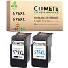 COMETE CONSOMMABLE COMETE - 575XL 576XL - 2 Cartucce d'Inchiostro Sostituzione per Canon PG-575 CL-576 XL - per Canon 575 576 TS3550i TS3551i TR4750i TR4751i - Nero + colore