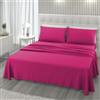 L'ANTICO ARCOLAIO - Completo Lenzuola Una Piazza e Mezza 140x200 Made in Italy, Microfibra Anallergica, Set Lenzuola Francese (1 Lenzuolo Sotto con Angoli, 1 Lenzuolo Sopra, 1 Federa)