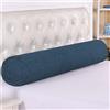 DG Catiee Cuscino cilindrico cilindrico, per testiera e collo, morbido e confortevole, cuscino lombare per divano, letto, con chiusura a fessura (12 x 60 cm, blu navy)