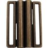 Hartmann-Knöpfe Fibbia in ottone anticato per cintura elasticizzata, da cucire, 40 mm o 50 mm (1 pezzo), ottone, 40mm