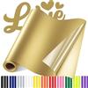 Sgooyir Vinile Termoadesivo per Tessuti, Vinile Adesivo per T-Shirt Oro
