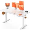 ErGear Scrivania Regolabile in Altezza per Ufficio e Computer 120 x 60 cm, Con Pannello Intelligente a 4 Memorie e Piano Assemblato