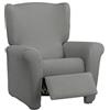 Estoralis | BORNEO | Copripoltrona relax | Tessuto super elastico C/ 09 Grigio Chiaro | Per poltrona Relax da 70 a 90 cm. | Adattabile a tutti i tipi di poltrone relax | Super regolabile