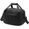KSIBNW Bagaglio a Mano 40x30x20 Wizzair Vueling, Borsone da Viaggio Impermeabile Pieghevole Borsa da Cabina Borsa Aereo Palestra Divisorio Bagnato e Scomparto Scarpe Organizzare per Uomo Donna, Nero