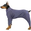 Generic Cappotto per cani per tempo freddo, caldo pigiama per cani, tuta intera morbida, maglione invernale per cani di taglia media e grande, taglia L (blu, XL)