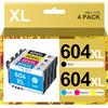 HALLOLUX 604XL Cartucce Compatibili con Epson 604 XL 604XL Multipack per Epson XP-2200 XP-2205 XP-3200 XP-3205 XP-4200 XP-4205 WF-2930 WF-2910 WF-2910DWF WF-2930DWF WF-2935DWF WF-2950DWF(4-Pack)