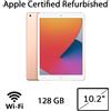 APPLE REFURBISHED (Apple Certified Refurbished) 8a IPAD 10.2 Display Retina IPS, WI-FI - RAM 3GB ROM 128GB Gold - A2270
