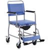 Moretti Sedia a rotelle comoda con WC - In acciaio verniciato con seduta 43 cm - Moretti