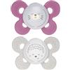 CHICCO Succhietto Chicco Physio Comfort Night Silicone 2pz Rosa Beige 16-36m