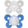 CHICCO Succhietto Chicco Physio Comfort Night Silicone 2pz Beige Blu 16-36m