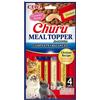 INABA Churu Meal Topper, Snack per Gatti Cremoso con Pollo - 1 Pack (4 Stick x 14gr) - Condimento per Cibo Secco Gatti - Snack Gatto Senza Conservanti o Coloranti Artificiali, Grain-Free