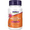 NOW FOODS Vitamin D-3 1000 IU, 180 compresse masticabili