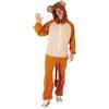 Rubie's Rubies Costume Leone per adulti, Tuta con cappuccio e coda, Taglia Unica, Unisex, Ufficiale per Carnevale, Addio al Celibato, Feste, Cosplay