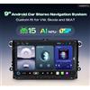 XTRONS UA95MTVL AUTORADIO Golf Passat Polo Tiguan GPS ANDROID 15 CARPLAY WiFi 4G