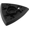 ECSiNG 1 Pezzo Di Levigatrice Triangolare Compatibile Con Bosch PDA 180 PDA 180E PDA 240E GDA 280E OE 2608000174 2608000211 2608000232 Piastra Abrasiva 90x90x90mm Nera