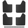 KIMISS Parafanghi universali per auto - 4 pezzi parafanghi parafango, Focus, MF12-BAS BLK nero