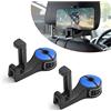 CGEAMDY 2 ganci per seggiolino auto, poggiatesta per auto, 2 in 1 Auto Gancio Seggiolino, gancio nascosto,rotazione a 360° gancio per sedile