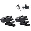 Dioche Lampada LED con clip per occhiali, luce per lettura notturna e pesca - Mini luce LED portatile con clip girevole a 360° per l'uso a mani libere