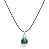Tamashii VLNET ® | Collana Pendente a goccia Ear-Drops | Argento 925 e Agata Verde | Unisex Fatto a Mano