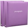 Arpan - Album fotografico da 200 cm x 15 cm x 10 cm, con tasca per CD/DVD, album da regalo, colore: Viola