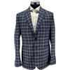 Briatore Clothing Giacca Blazer uomo Briatore 2 bottoni sfoderata quadri blu Made in Italy