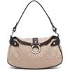 Ferragamo Pre-Owned - Borsa a spalla Gancini anni '2000 - Donna - tela/pelle - Taglia unica - Toni neutri