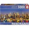 Educa - Puzzle di 3000 pezzi per adulti in formato panoramico | Skyline di New York. Misura: 144 x 68 cm. Include un servizio perduto per lo stock. Da 14 anni (19948)