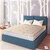 Baldiflex Topper Correttore Materasso Matrimoniale in Memory Foam Fresh Wave, Fodera in Aloe Vera Sfoderabile, Fresco, Traspirante, ergonomico, antiacaro, 160 x 190 cm h 6 cm