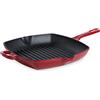 BK Bourgogne Grill bistecchiera 26 cm ghisa smaltata, senza PFAS, compatibile con induzione, adatto al forno fino a 230 °C, lavabile in lavastoviglie