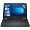 Dell Notebook PC Portatile Dell 15.6" FHD i5 16GB RAM 240GB SSD WIN 10 Ricondizionato