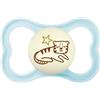 MAM Night Ciuccio Luminoso in Silicone, con Custodia Porta Succhietto, 16+ Mesi, Azzurro
