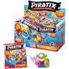 PIRATIX ADVENTURE WORLD Shark Treasure, scatola con 24 buste a sorpresa con figure pirata collezionabili della serie Shark Treasure, ogni busta contiene 1 Piratix Sorpresa